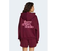 Adidas 3 Stripes Studio Hoody Women Red