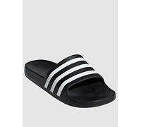 adidas Sportswear Womens Adilette Aqua Sliders, Core Black/Ft White/Core Black, Size 13, Women Core Black/Ft White/Core Black