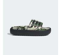 adidas Sportswear Womens Adilette Platform Slides - Forest Green - Size UK 7