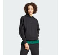 adidas Sportswear Womens ALL SZN Fleece Loose Hoodie - Black Cotton - Size Large