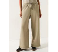 adidas Sportswear Women's All Szn Fleece Loose Wide Leg Pants, Silver Pebble, Size S, Women Ilver Pebble