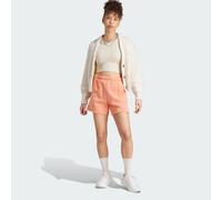 adidas Sportswear Womens ALL SZN Fleece Washed Shorts - Coral Cotton - Size Small