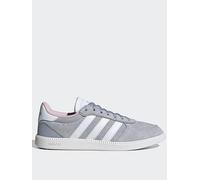 adidas Sportswear Women's Breaknet Sleek Suede Trainer - Light Grey, Grey, Size 3.5, Men Grey