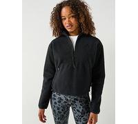 Adidas City Tech High Pile Half Zip Fleece Black M Women