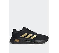 adidas Sportswear Womens Cloudfoam Comfy Trainers, Core Black/Gold Met/Core Black, Size 3.5, Women Core Black/Gold Met/Core Black