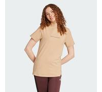 adidas Sportswear Womens Codes Doodle Camp Graphic Tee - Brown Cotton - Size Small