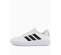 adidas Sportswear Women's Courtblock Trainers, White/Black/Silver, Size 3.5, Women White/Black/Silver