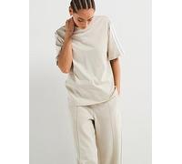 adidas Sportswear Women's Essentials 3-Stripes Boyfriend T-Shirt - Wonder Alumina/White, Wonder Alumina/White, Size S, Women Wonder Alumina/White