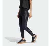 adidas Sportswear Womens Essentials 3-Stripes Camo Print 7/8 Length Leggings - Black/Multicolour Cotton - Size 2XS