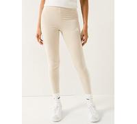 adidas Sportswear Women's Essentials 3-stripes Cotton Leggings - Grey, Wonder Alumina/White, Size Xl, Women Wonder Alumina/White