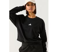 adidas Sportswear Women's Essentials 3-stripes French Terry Sweatshirt, Black/White, Size 2Xl, Women Black/White