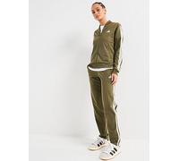 adidas Women's ESSENTIALS 3-STRIPES TRACKSUIT, Olive Strata, XS