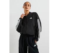 adidas Sportswear Women's Essentials 3-Stripes Woven Bomber Jacket, Black/White, Size S, Women Black/White