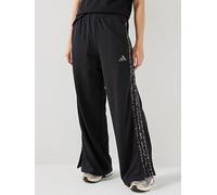 adidas Sportswear Womens Essentials Animal Print 3 Stripe Pants, Black, Size S, Women Black