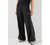adidas Sportswear Womens Essentials Animal Print 3 Stripe Pants, Black, Size Xs, Women Black
