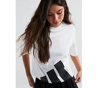 adidas Sportswear Women's Essentials Big Logo Boyfriend T-Shirt - White/Black, White/Black, Size L, Women White/Black