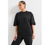 adidas Women's Essentials Contemporary Logo Boyfriend T-Shirt, Black, S