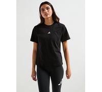 adidas Women's Essentials Small Logo Cotton T-Shirt, Black/White, S