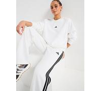 adidas Sportswear Women's Essentials Feel Cozy Sweatshirt, White/Black, Size S, Women White/Black