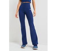 adidas Sportswear Women's Essentials Flared Leggings - Blue, Dark Blue/White, Size S, Women Dark Blue/White