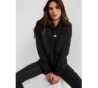 adidas Sportswear Womens Essentials French Terry Hoodie - Black, Black/White, Size S, Women Black/White
