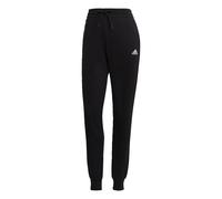 ADIDAS Sportswear Womens Essentials French Terry Logo Pants - Black/White - Size UK 4-6 (Womens)