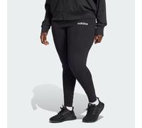 adidas Sportswear Womens Essentials Linear Cotton Leggings (Plus Size) - Black/White - Size UK 32-34 (Womens)