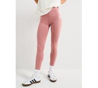 adidas Sportswear Womens Essentials Linear Cotton Leggings - Red, Warm Clay/White, Size S, Women Warm Clay/White