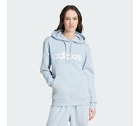 adidas Sportswear Womens Essentials Linear Hoodie - Pale Blue Cotton - Size Large