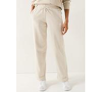 adidas Women's Essentials Small Logo Feel Cozy Open Hem Pants, Wonder Alumina/White, L