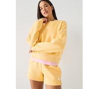Adidas Essentials Small Logo Feelcozy Sweatshirt Yellow XS Women