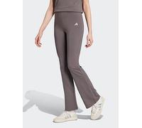 adidas Sportswear Womens Essentials Small Logo Flared Leggings - Dark Grey, Grey Strata, Size M, Women Grey Strata