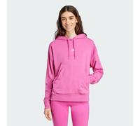 adidas Sportswear Womens Essentials Small Logo French Terry Hoodie - Pink Cotton - Size X-Small