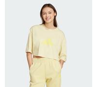 ADIDAS Sportswear Womens Future Icons 3 Bar Logo Tee - Yellow - Size Small