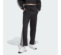 adidas Sportswear Womens Future Icons 3-Stripes Open Hem Pants - Black Cotton - Size X-Small