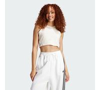 adidas Sportswear Womens Future Icons 3-Stripes Tank Top - White Cotton - Size X-Large
