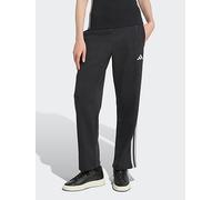 adidas Sportswear Womens Holiday 3-Stripes Fleece Open Hem Pants, Black, Size L, Women Black