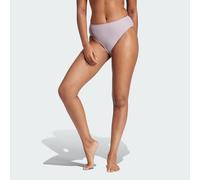 adidas Sportswear Womens Iconisea High-Waist Bikini Bottoms - Purple recycled_material - Size Medium