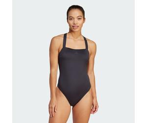 ADIDAS Sportswear Womens Iconisea Padded Premium X-Back Swimsuit - Black/White - Size Medium