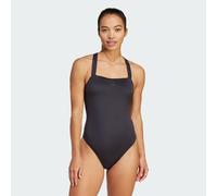 ADIDAS Sportswear Womens Iconisea Padded Premium X-Back Swimsuit - Black/White - Size XXS/X-Small