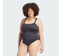 adidas Sportswear Womens Iconisea Padded Premium X-Back Swimsuit (Plus Size) - Black/White Recycled Material - Size UK 28-30 (Womens)