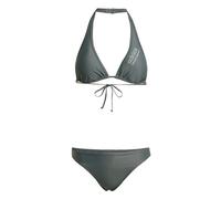 adidas Sportswear Womens Padded Neckholder Bikini - Dark Grey recycled_material - Size 2XS