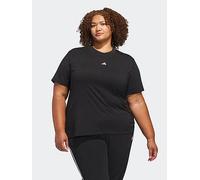 adidas Sportswear Women's Plus Size Essentials Small Logo T-Shirt, Black, Size 1Xl, Women Black