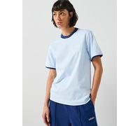 adidas Sportswear Women's Seasonal Essentials Colorpop T-Shirt With Embroidered Graphic, Crsk/White, Size L, Women Crsk/White