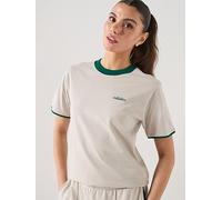 adidas Sportswear Women's Seasonal Essentials Colourpop T-Shirt With Embroidered Graphic, Beige, Size Xl, Women Beige