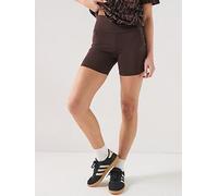 adidas Sportswear Women's Seasonal Essentials Leopard Print Biker Shorts With 3-Stripes, Auco/Multco, Size M, Women Auco/Multco