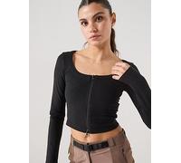 adidas Women's Seasonal Essentials Rib Cardigan, Black, L