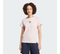 adidas Sportswear Womens Soft Side Mini Graphic Tee - Pink Cotton - Size X-Small