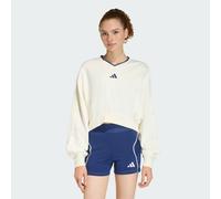 ADIDAS Sportswear Womens STADIUM CREW Sweatshirt - White - Size X-Large