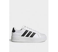 adidas Women's STREETTALK Bold Shoes, FTWR White/core Black/Matte Gold, 3.5 UK
